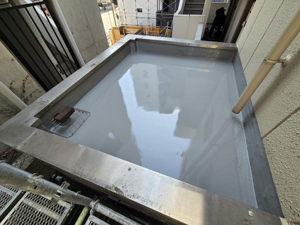 下屋防水施工後